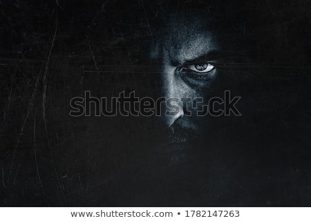 Stock photo: Strange Man With Eyes In Shadow