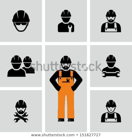 Stock foto: Contractor Avatar People Icon