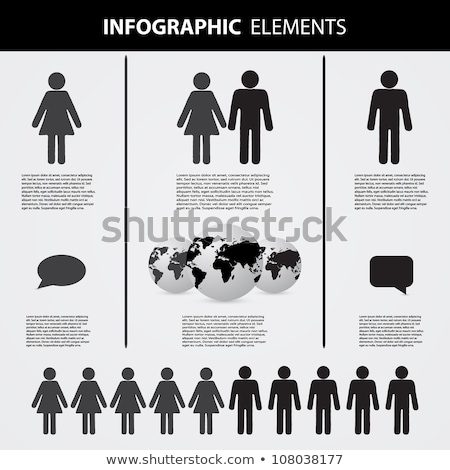 ストックフォト: Trade Of Woman And Man Set Vector Illustration