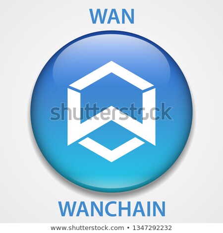 Stock foto: Wan - Wanchain The Icon Of Money Or Market Emblem