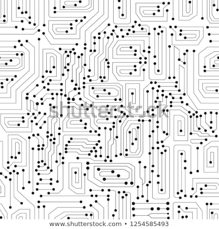 Foto stock: Artificial Intelligence Seamless Pattern Vector