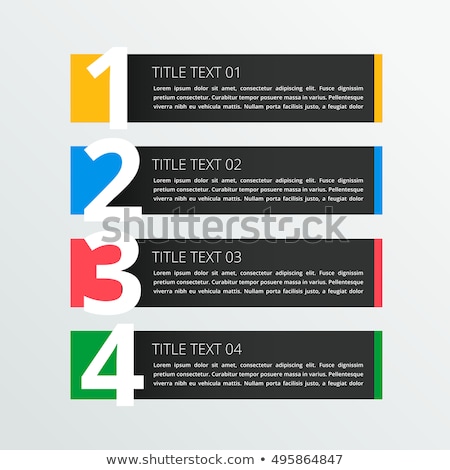 Zdjęcia stock: Dark Theme Infographics Steps Design Template