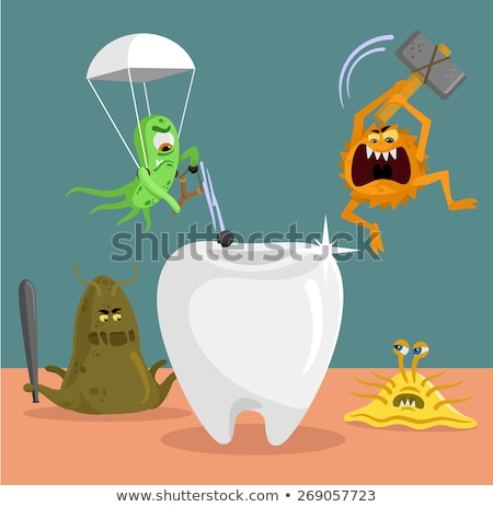 ストックフォト: Tooth Germs Teeth Bacteria