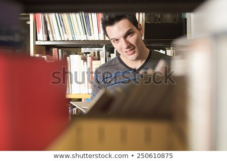 Stock fotó: A Beautiful 20 Yars Old Men Student Studying