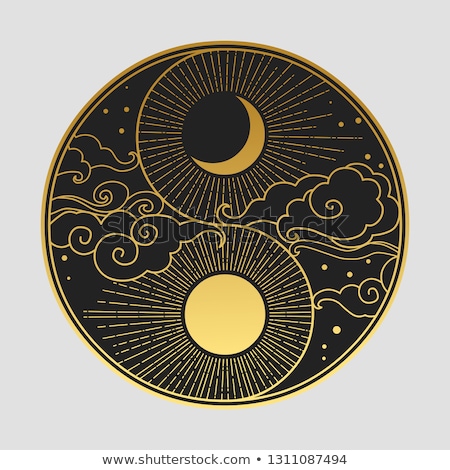 Сток-фото: Background Yin Yang Symbol