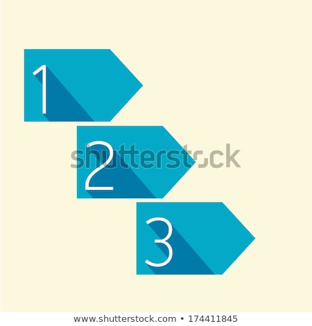 Stok fotoğraf: One Two Three - Vector Progress Icons