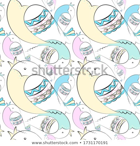 Stock photo: Textile Seamless Pattern Set No2