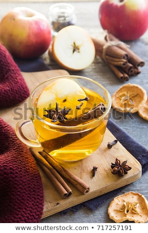 Foto stock: Apple White Wine Punch Tea Mulled Cider