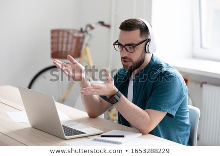 Stock photo: Man Concentrating On Work