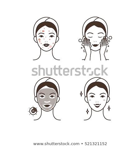 Stockfoto: Healthy Skin And Whiteheads