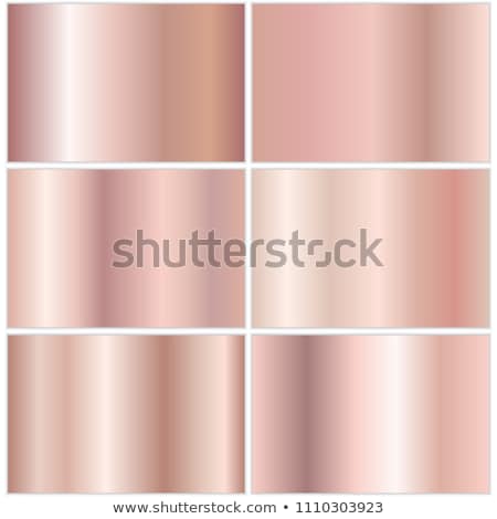 ストックフォト: Collection Of Backgrounds With A Metallic Gradient Brilliant Plates With Rose Gold Effect Vector I