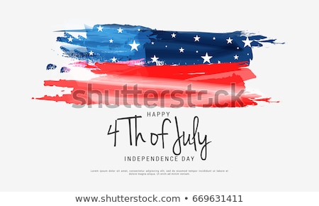 Foto stock: 4th Of July Independence Day Of The Usa Vector Illustration Fourth Of July American National Celebr