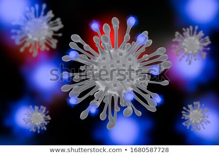 Сток-фото: Coronavirus Covid 19 Microscopic Cells Lockdown