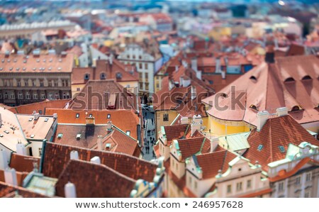 Сток-фото: Red Tiled Roofs Of Prague