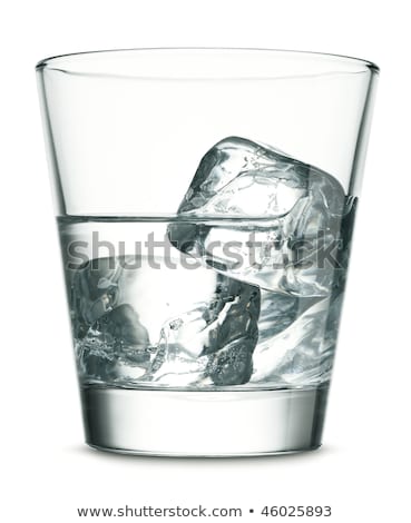 Foto stock: Ice In Glass Of Vodka