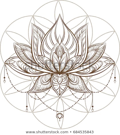 Zdjęcia stock: India Lotus Flower And Woman Hand Background