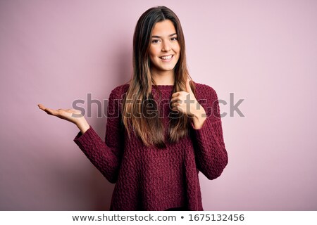 Foto stock: Teenage Girl Showing Ok Sign