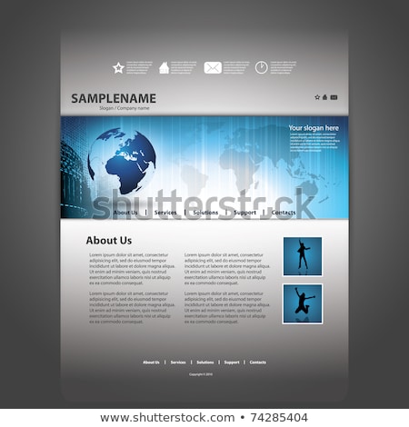 Stockfoto: Earth Globe Blue With White Mail