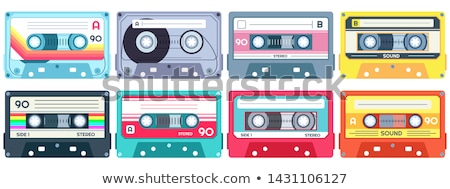 Stock fotó: Set Of Retro Cassette Tapes