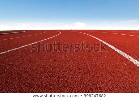Stock photo: Close Up Of Lane Numbers On A Track