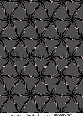 Foto stock: Floral Seamless Pattern Abstract Ornamental Flowers Flourish D