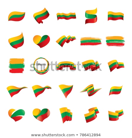 ストックフォト: Lithuania Flag Vector Illustration