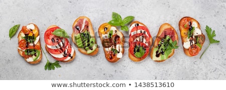 [[stock_photo]]: Brushetta Or Traditional Spanish Tapas Appetizers