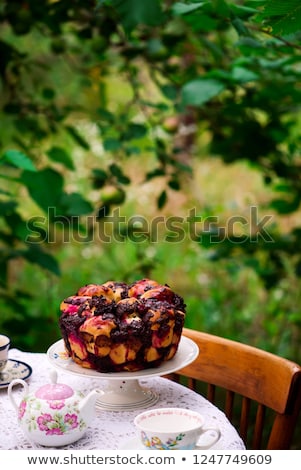 Chocolate Cherry Pull Apart Bread Сток-фото © zoryanchik
