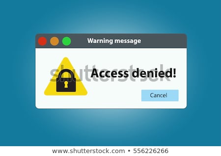 Stock photo: Hacker With Access Denied Messages On Computers