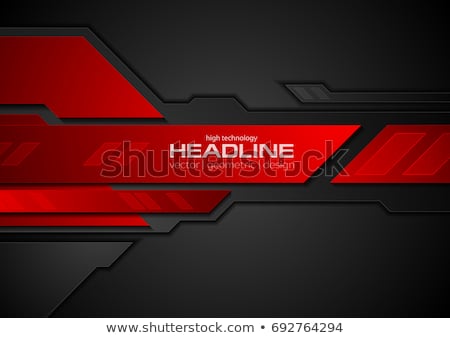 Abstract Red Technical Background [[stock_photo]] © saicle