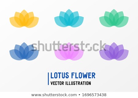 Foto stock: Logo Green And Yellow Petals