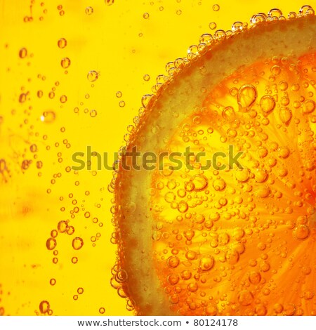 Stockfoto: Glass Of Pure Water With Ice Cubes And Lemon Slice