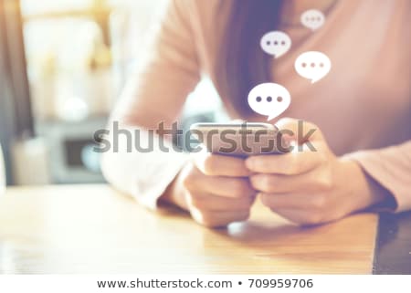 ストックフォト: Connect And Chat Chatting