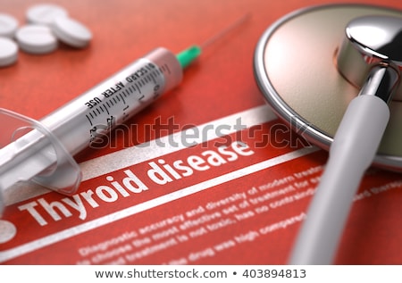 Stock foto: Thyroid Disease - Printed Diagnosis Medical Concept