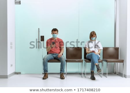 ストックフォト: Doctor In Waiting Room