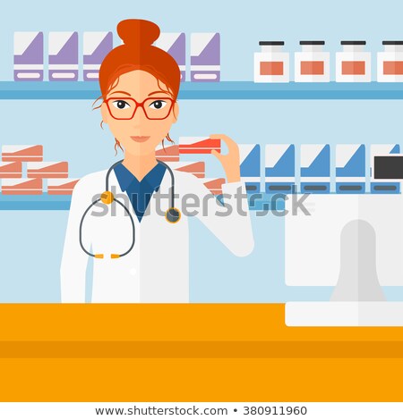 ストックフォト: Pharmacist Showing Some Medicine