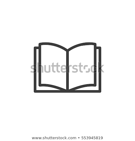 Stock fotó: Bookshelf With Books Icon Vector Illustration