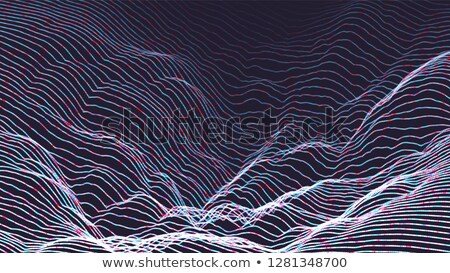 Stok fotoğraf: Abstract Grid Background Vector 3d Grid Dot Design Technology Scene Brochure Poster Illustrati