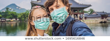 Stock photo: Banner Long Format Young Couple Of Spouses Or Bride And Groom Or Husband And Wife Or Boyfriend And