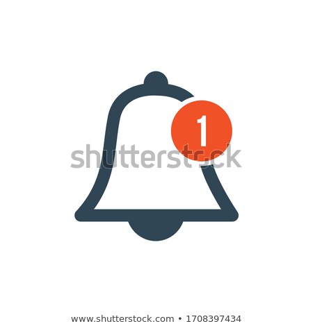 Foto d'archivio: Notification Bell Icon With Message Indicator Bell Icon Symbol Illustration Stock Vector Illustrat