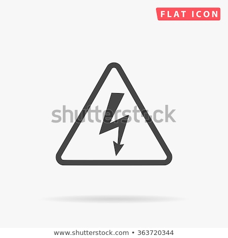 Foto stock: High Voltage Icon Set