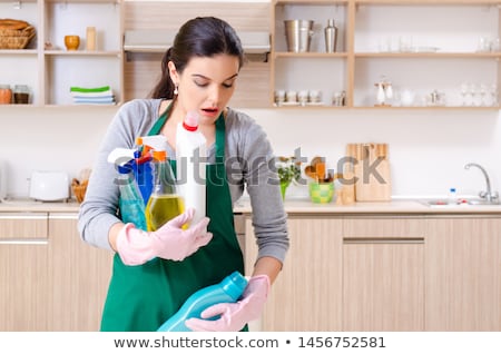 Woman Cleaning The Dust Stock photo © Elnur