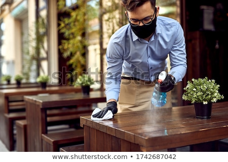 Foto stock: At A Sidewalk Cafe