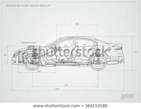 Zdjęcia stock: Drawing A Car