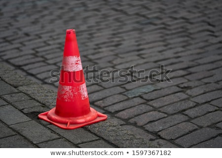 Zdjęcia stock: Road With Traffic Cones