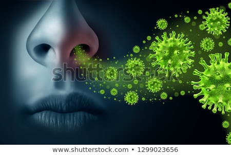 Foto stock: Nose Germs Disease