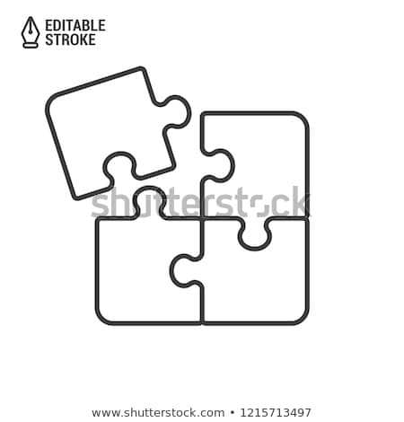 Stock fotó: Puzzle Icons