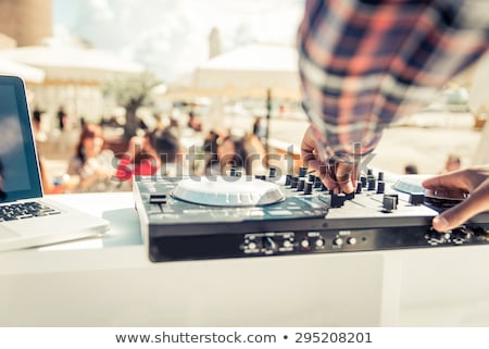 Zdjęcia stock: Close Up Of Happy People At Concert In Night Club