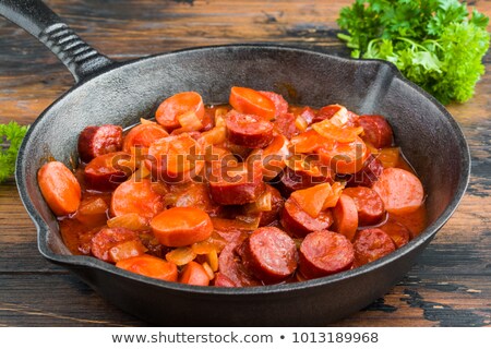 Stock photo: Hot Sausage Stir Fry