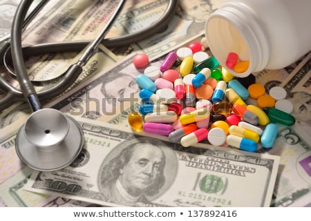 Stockfoto: Close Up Of Addict Hands With Drugs And Money